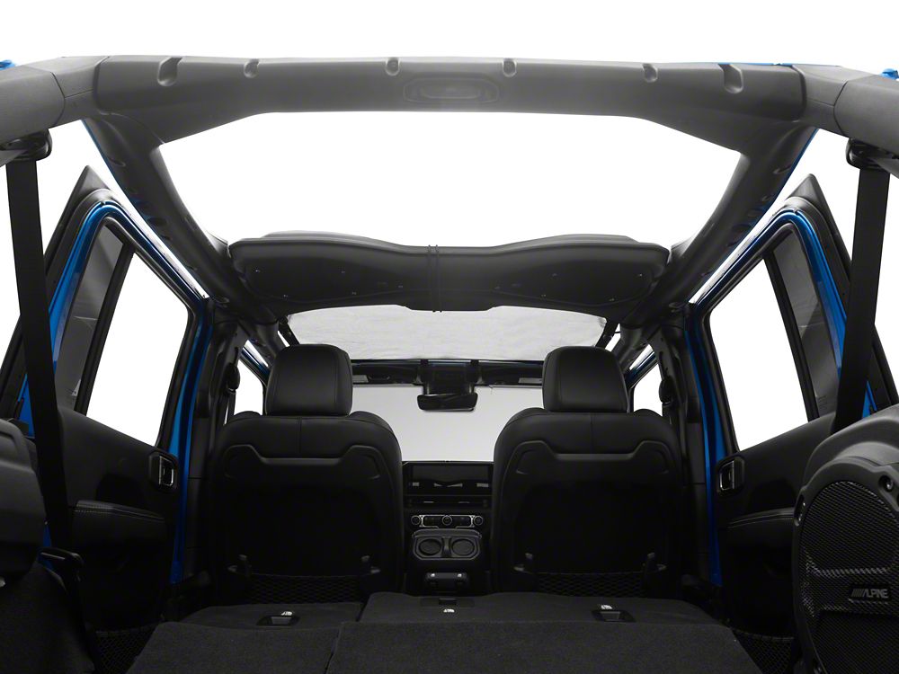 RedRock Mesh Sun Shade; Front; Black (24-25 Jeep Wrangler JL)