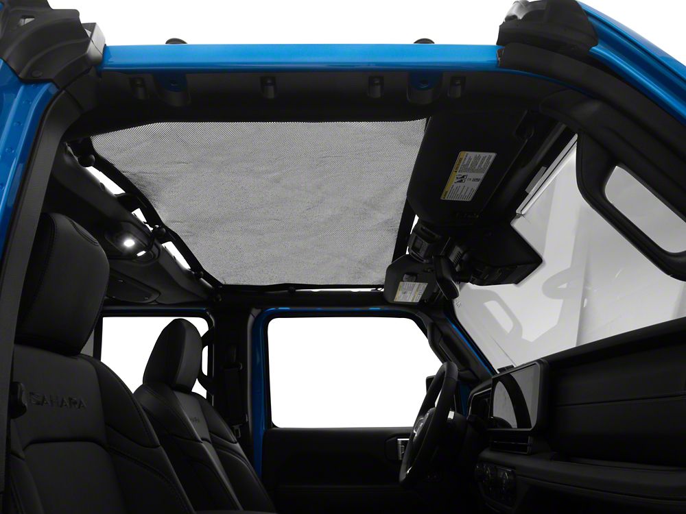 RedRock Mesh Sun Shade; Front; Black (24-25 Jeep Wrangler JL)