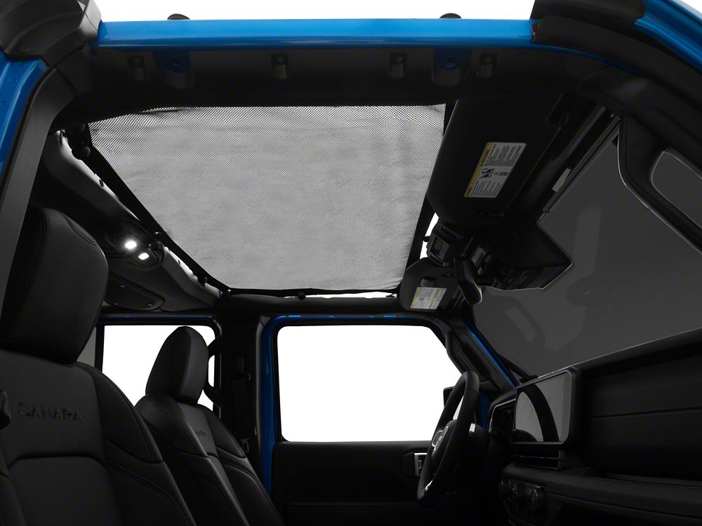 RedRock Mesh Sun Shade; Front; American Flag (24-25 Jeep Wrangler JL)