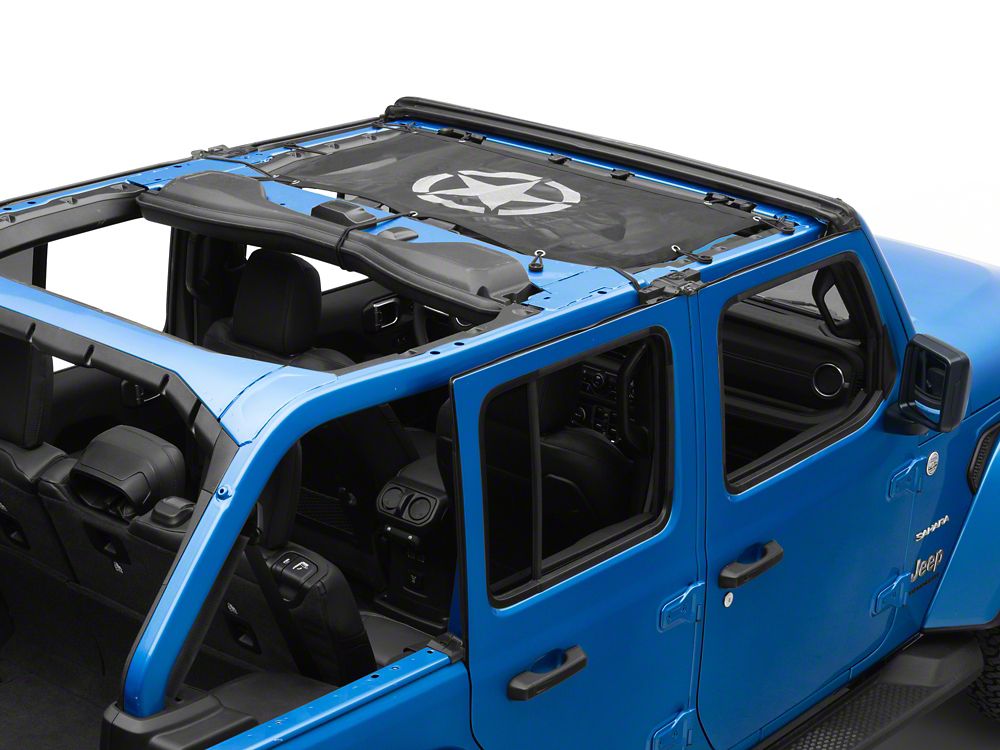 RedRock Mesh Sun Shade; Front; Star (24-25 Jeep Wrangler JL)