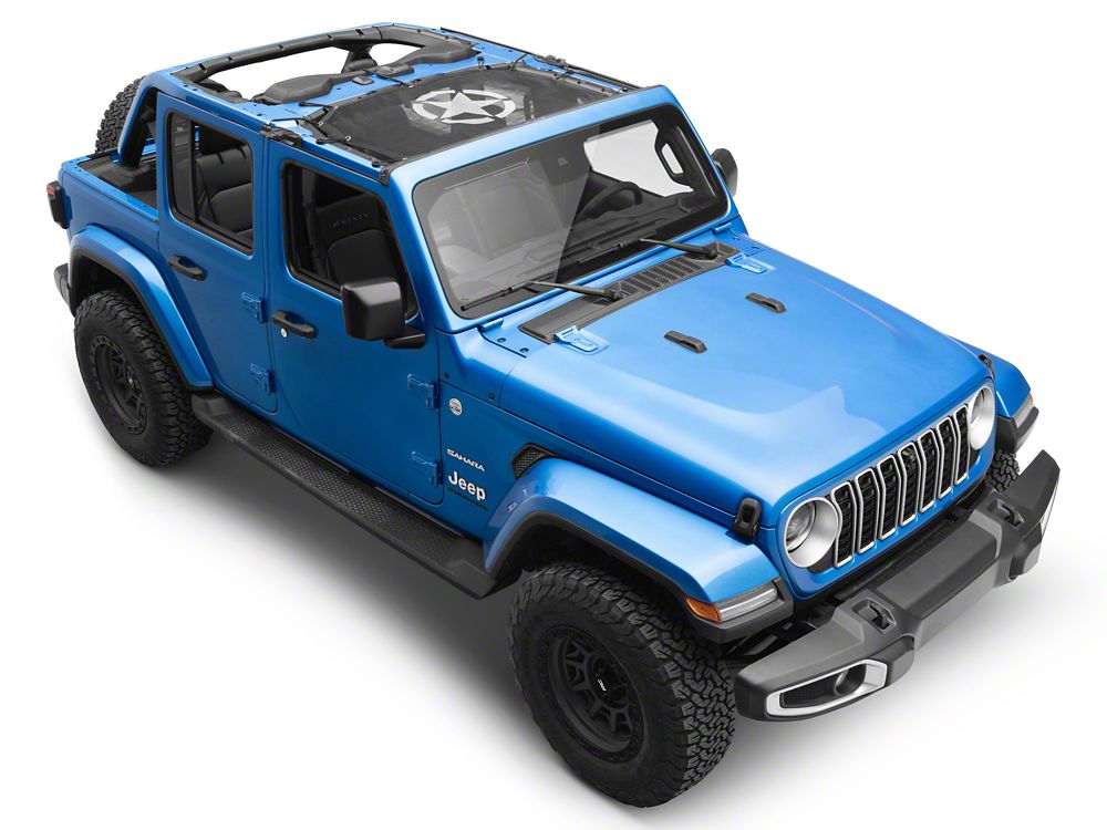 RedRock Mesh Sun Shade; Front; Star (24-25 Jeep Wrangler JL)