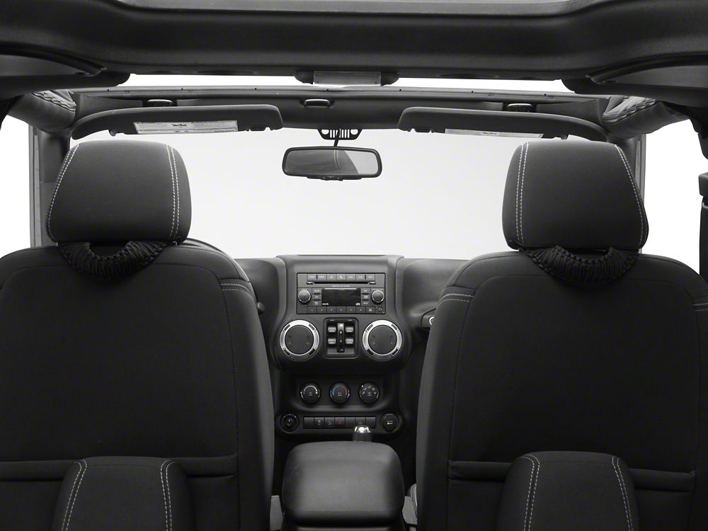 RedRock Headrest Grab Handles; Black (07-25 Jeep Wrangler JK & JL)