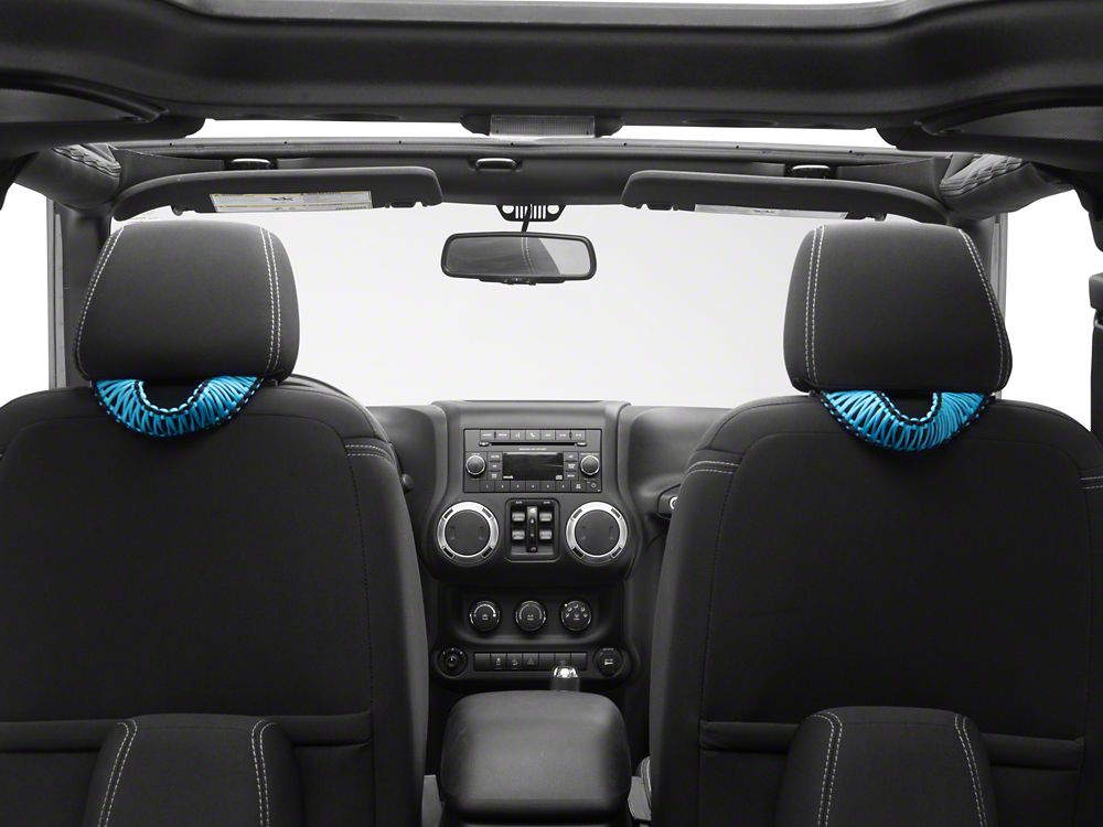 RedRock Headrest Grab Handles; Blue (07-25 Jeep Wrangler JK & JL)