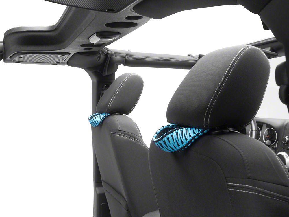 RedRock Headrest Grab Handles; Blue (07-25 Jeep Wrangler JK & JL)