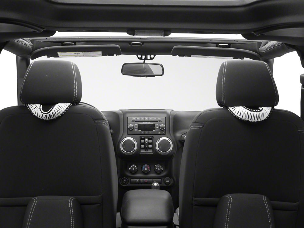RedRock Headrest Grab Handles; White (07-25 Jeep Wrangler JK & JL)