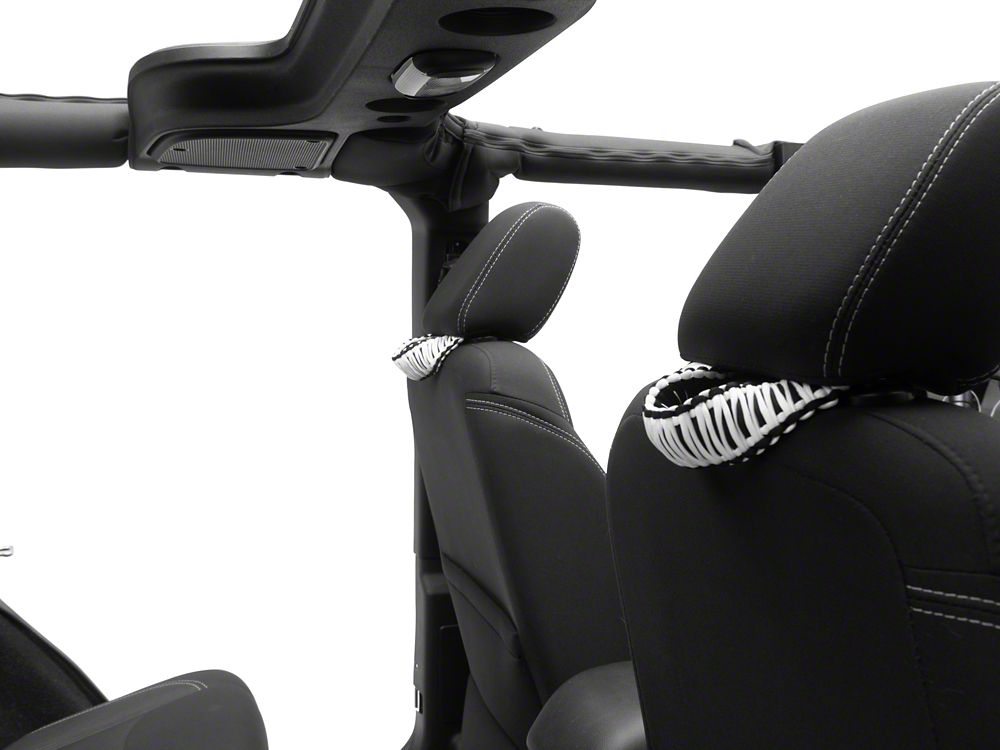 RedRock Headrest Grab Handles; White (07-25 Jeep Wrangler JK & JL)