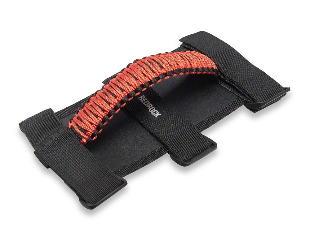 RedRock Paracord Grab Handles; Red (87-25 Jeep Wrangler YJ, TJ, JK & JL)