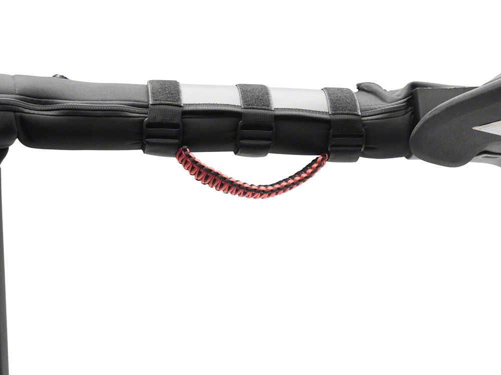 RedRock Paracord Grab Handles; Red (87-25 Jeep Wrangler YJ, TJ, JK & JL)