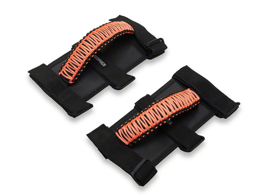 RedRock Paracord Grab Handles; Orange (87-25 Jeep Wrangler YJ, TJ, JK & JL)