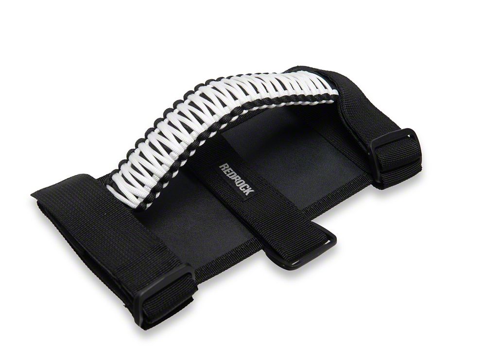 RedRock Paracord Grab Handles; White (87-25 Jeep Wrangler YJ, TJ, JK & JL)