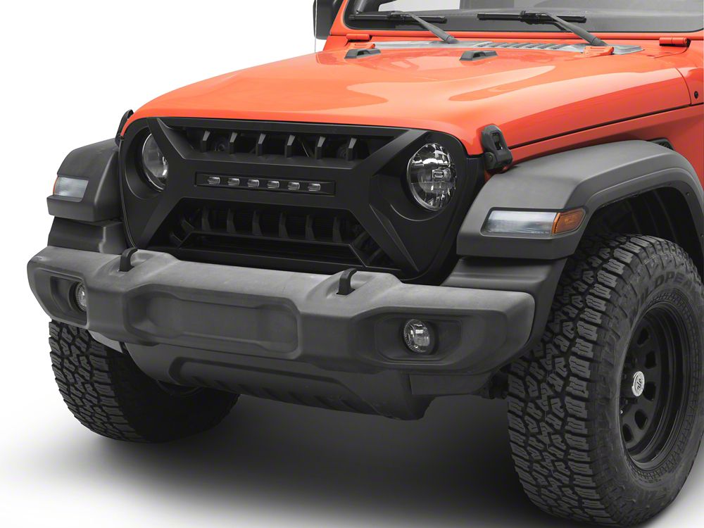 RedRock Armor Grille with LED Off-Road Lighting (18-25 Jeep Wrangler JL)