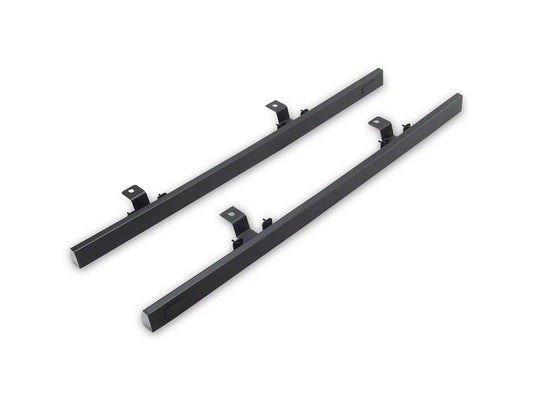 Jeep Licensed by RedRock Rubi Rails; Textured Black (18-26 Jeep Wrangler JL 2-Door)