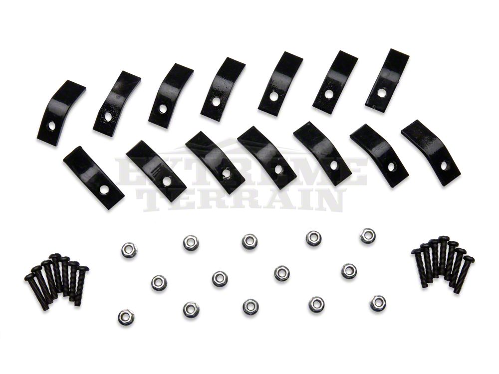 RedRock Billet Grille Inserts; Black (97-06 Jeep Wrangler TJ)