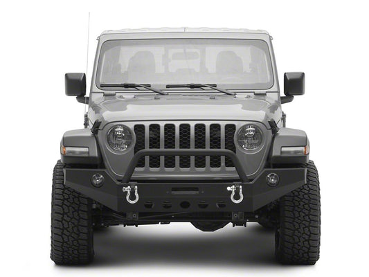 RedRock Full Width Winch Front Bumper with Halogen Fog Lights (20-25 Jeep Gladiator JT)