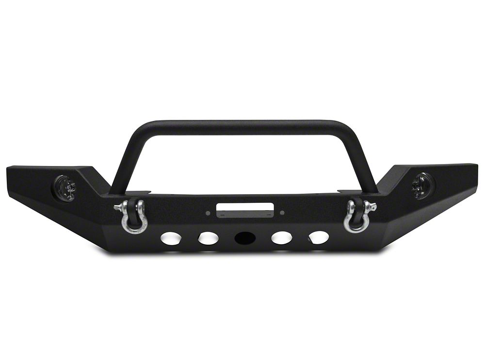 RedRock Full Width Winch Front Bumper with Halogen Fog Lights (20-25 Jeep Gladiator JT)