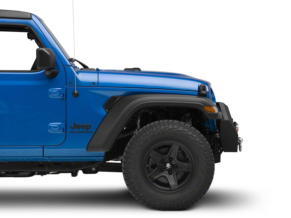 RedRock Max-HD Full Width Winch Front Bumper with Fog Lights and LED Light Bar (20-25 Jeep Gladiator JT)