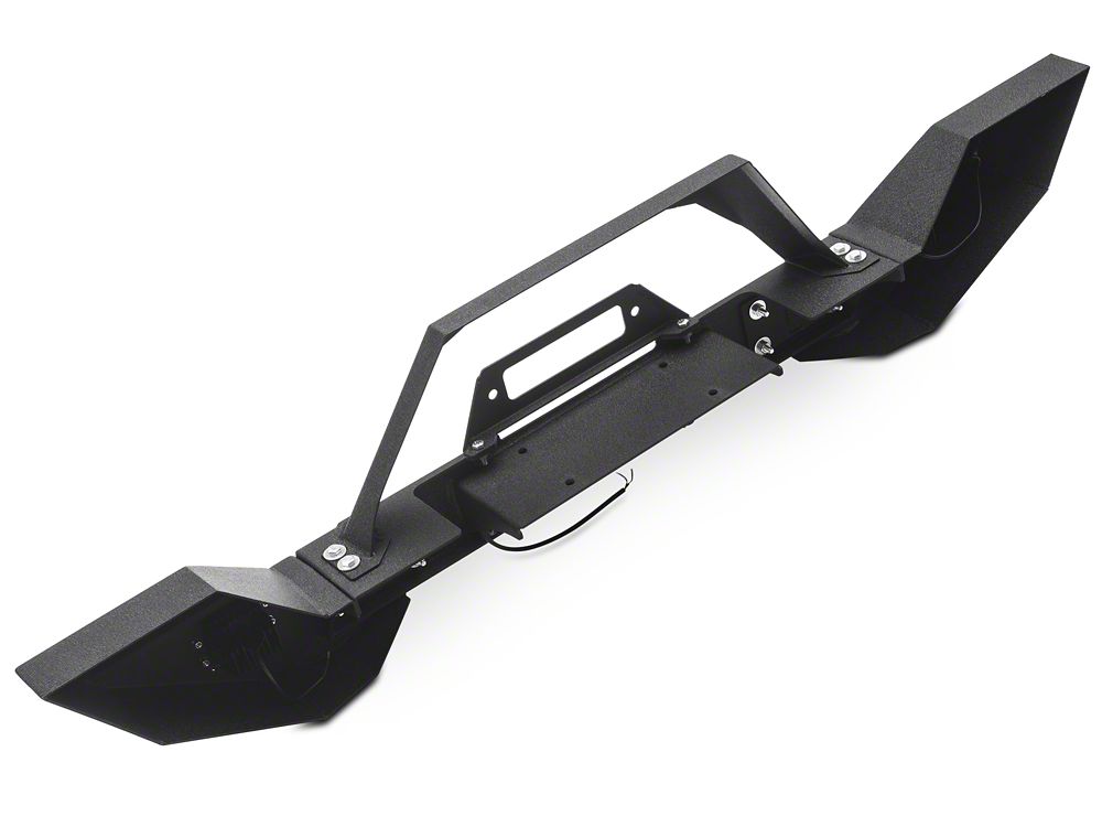 RedRock Max-HD Full Width Winch Front Bumper with Fog Lights and LED Light Bar (20-25 Jeep Gladiator JT)