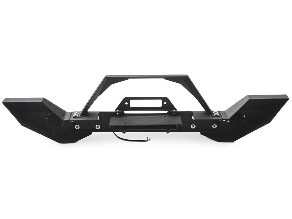 RedRock Max-HD Full Width Winch Front Bumper with Fog Lights and LED Light Bar (20-25 Jeep Gladiator JT)