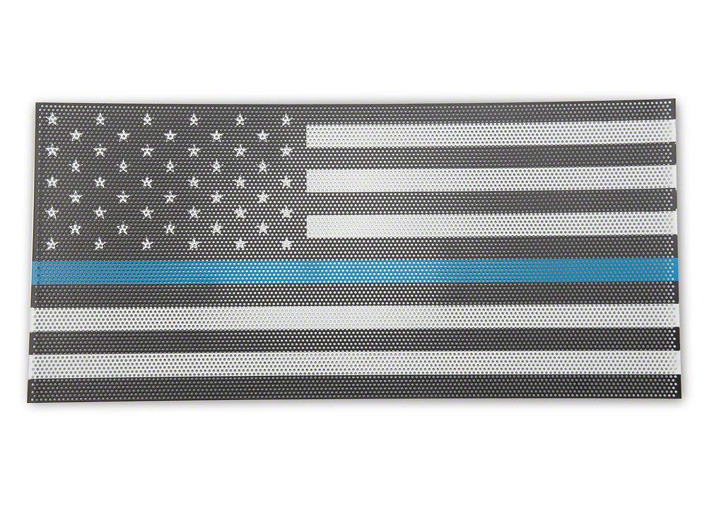 RedRock Grille Insert; Blue Line (20-25 Jeep Gladiator JT w/o TrailCam)