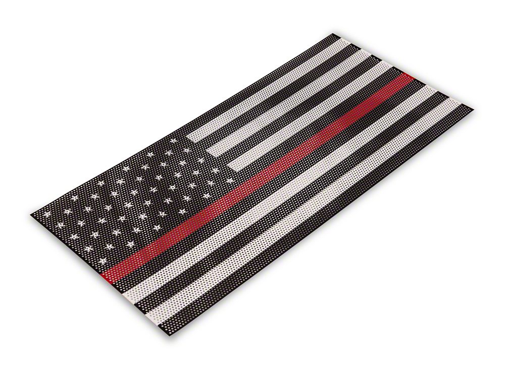 RedRock Grille Insert; Red Line (20-25 Jeep Gladiator JT w/o TrailCam)