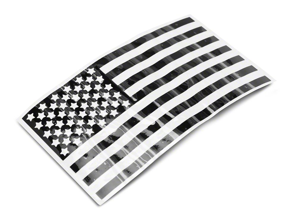 RedRock 6-Inch Old Glory Vinyl Decals (Universal; Some Adaptation May Be Required)