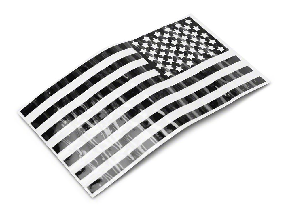 RedRock 6-Inch Old Glory Vinyl Decals (Universal; Some Adaptation May Be Required)