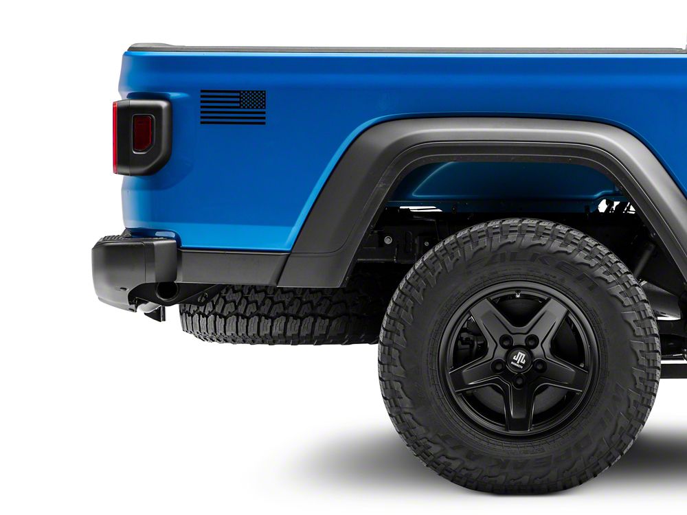 RedRock 6-Inch Old Glory Vinyl Decals (Universal; Some Adaptation May Be Required)