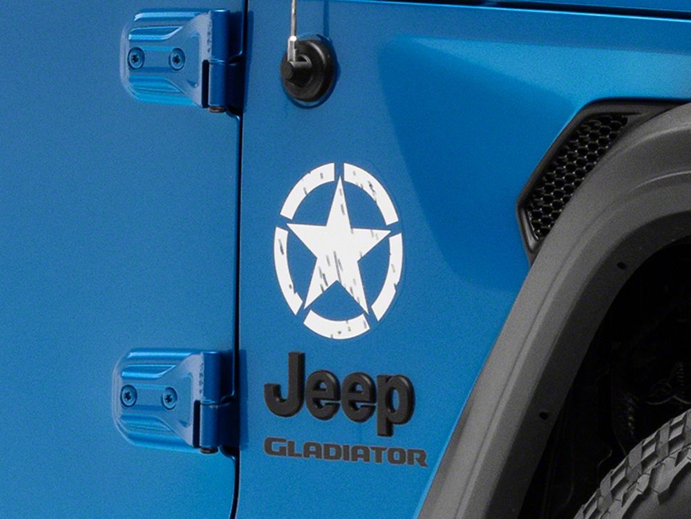 RedRock 6-Inch Star Vinyl Decal; White (Universal; Some Adaptation May Be Required)
