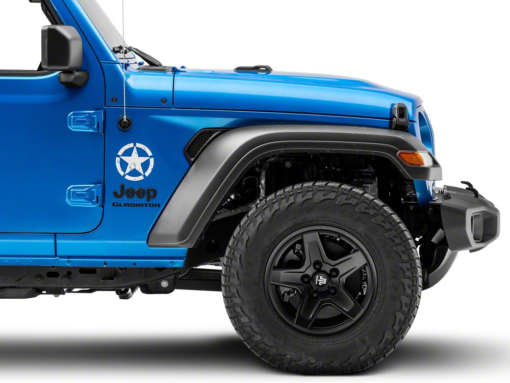 RedRock 6-Inch Star Vinyl Decal; White (Universal; Some Adaptation May Be Required)