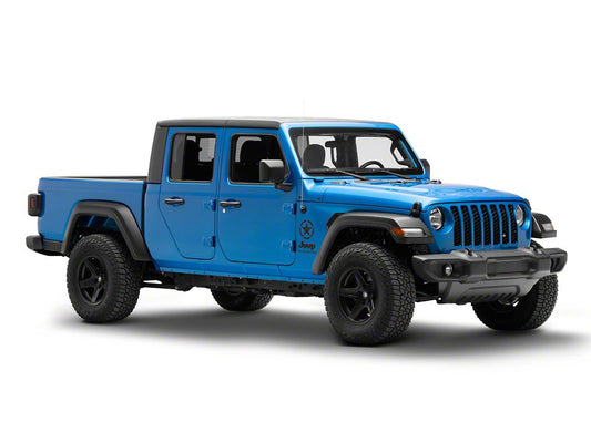 RedRock 6-Inch Star Vinyl Decal; Black (Universal; Some Adaptation May Be Required)