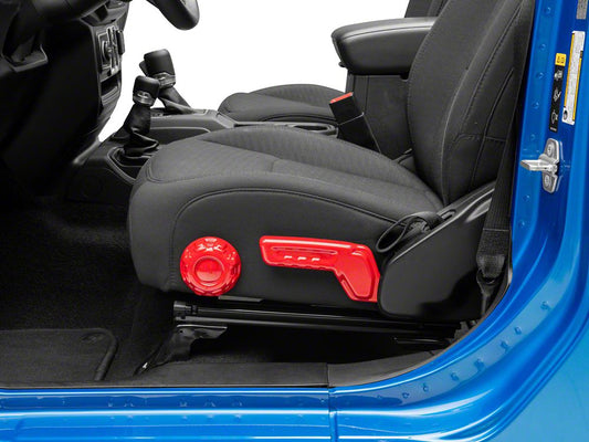 RedRock Seat Adjuster Trim; Red (20-25 Jeep Gladiator JT)