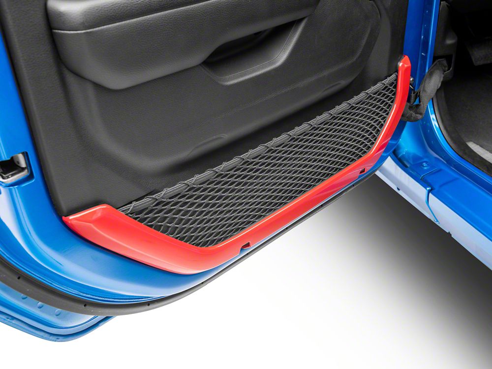 RedRock Inner Door Trim Set; Red (20-25 Jeep Gladiator JT)