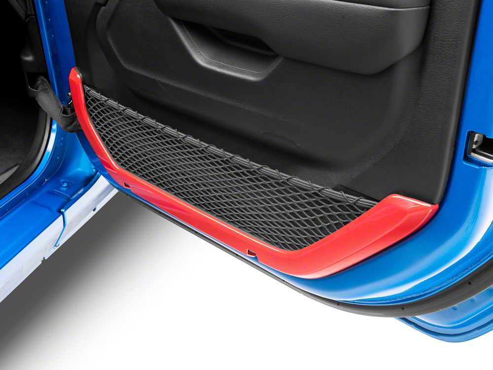 RedRock Inner Door Trim Set; Red (20-25 Jeep Gladiator JT)
