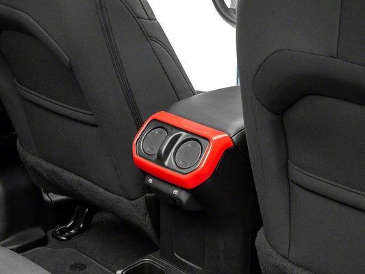 RedRock Rear Vent Outlet Trim; Red (20-25 Jeep Gladiator JT)