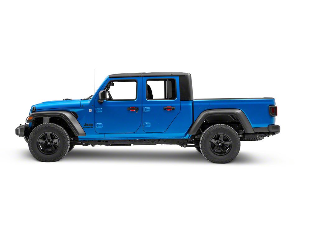 RedRock Interior Door Handle Trim; Red (20-25 Jeep Gladiator JT)