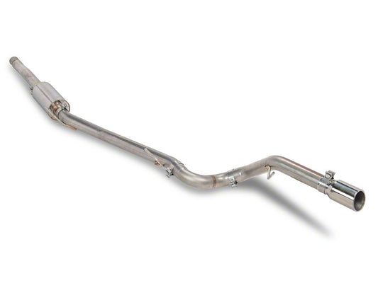 RedRock Single Exhaust System with Polished Tip; Side Exit (20-25 3.6L Jeep Gladiator JT)