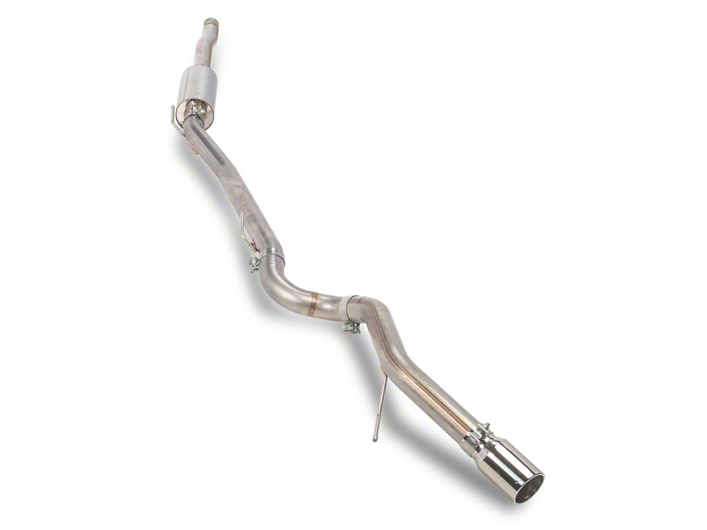 RedRock Single Exhaust System with Polished Tip; Side Exit (20-25 3.6L Jeep Gladiator JT)