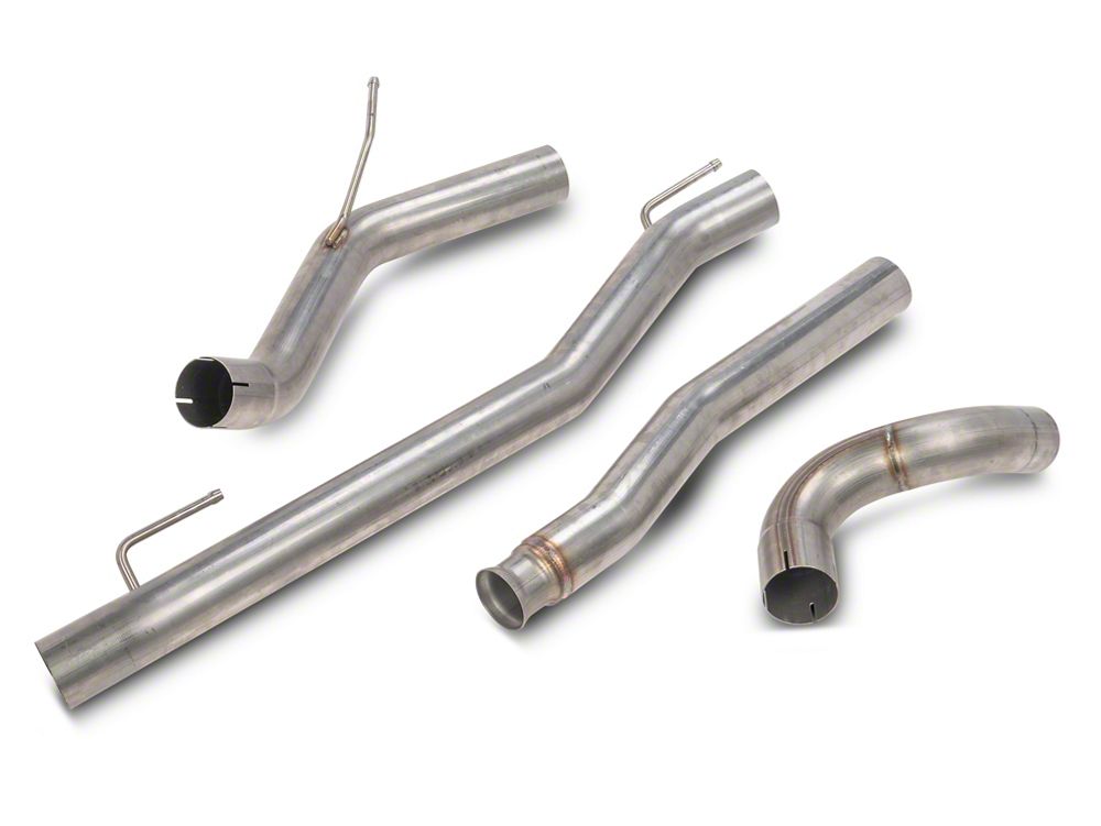RedRock Single Exhaust System with Polished Tip; Side Exit (20-25 3.6L Jeep Gladiator JT)