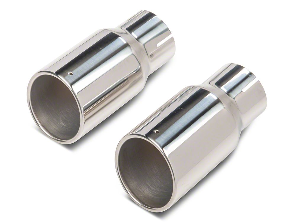 RedRock Dual Exhaust System with Polished Tips; Rear Exit (20-25 3.6L Jeep Gladiator JT)