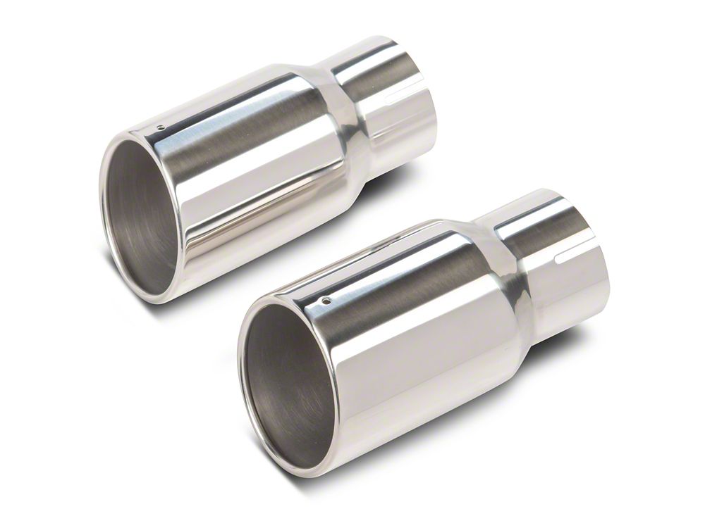 RedRock Dual Exhaust System with Polished Tips; Side Exit (20-25 3.6L Jeep Gladiator JT)