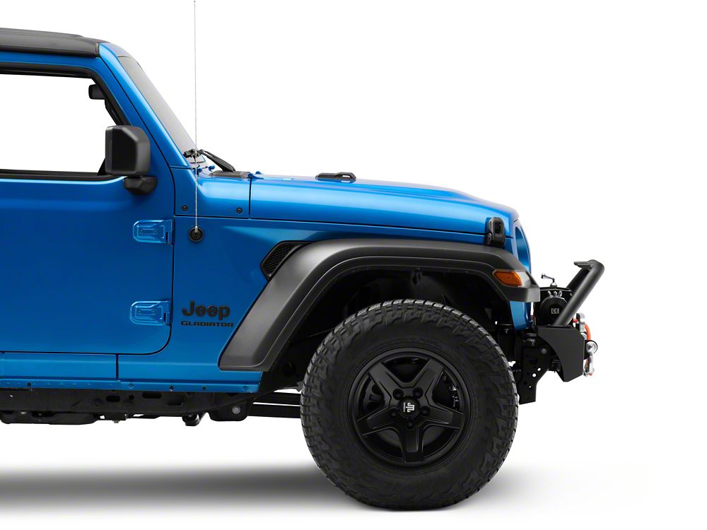 Jeep Licensed by RedRock Stubby Front Winch Bumper with Jeep Logo (20-25 Jeep Gladiator JT)