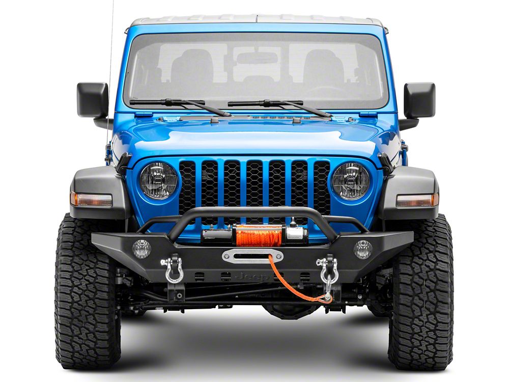 Jeep Licensed by RedRock Adventure HD Front Bumper with Jeep Logo (20-25 Jeep Gladiator JT)