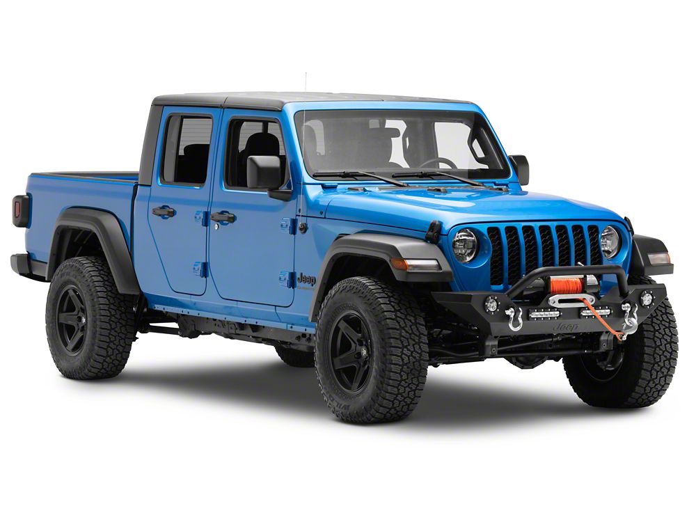 Jeep Licensed by RedRock Trail Force HD Front Bumper with LED Lights and Jeep Logo (20-25 Jeep Gladiator JT)