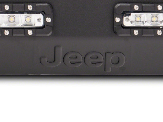 Jeep Licensed by RedRock Trail Force HD Front Bumper with LED Lights and Jeep Logo (20-25 Jeep Gladiator JT)