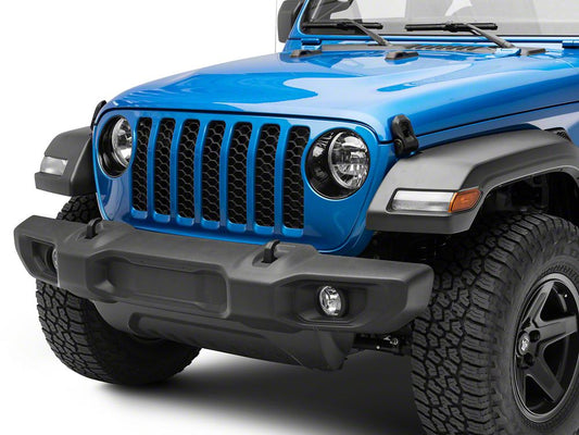 RedRock Headlight Trim; Black (20-25 Jeep Gladiator JT)