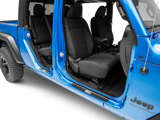 RedRock Old Glory Door Entry Guards; Black (20-25 Jeep Gladiator JT)