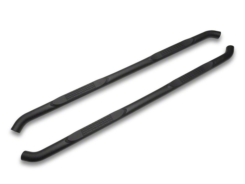 RedRock 3-Inch Round Side Step Bars; Textured Black (20-25 Jeep Gladiator JT)