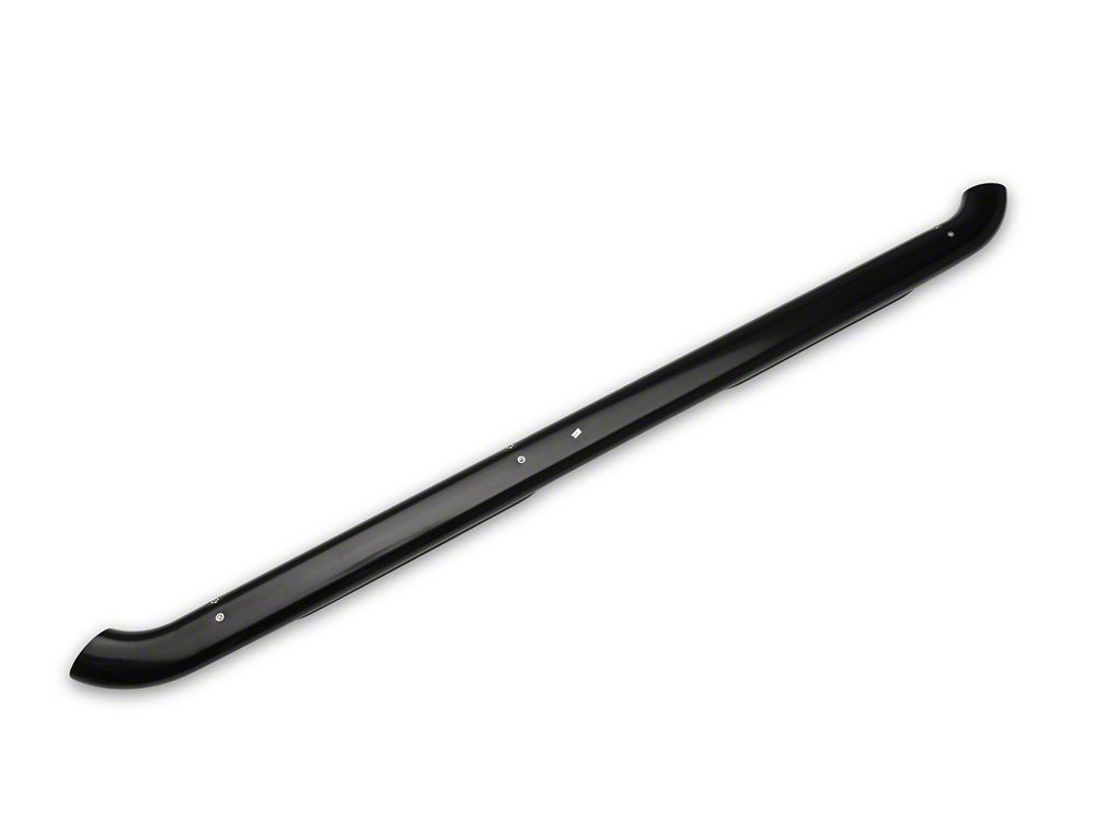 RedRock 4-Inch Oval Curved Side Step Bars; Semi-Gloss Black (20-25 Jeep Gladiator JT)