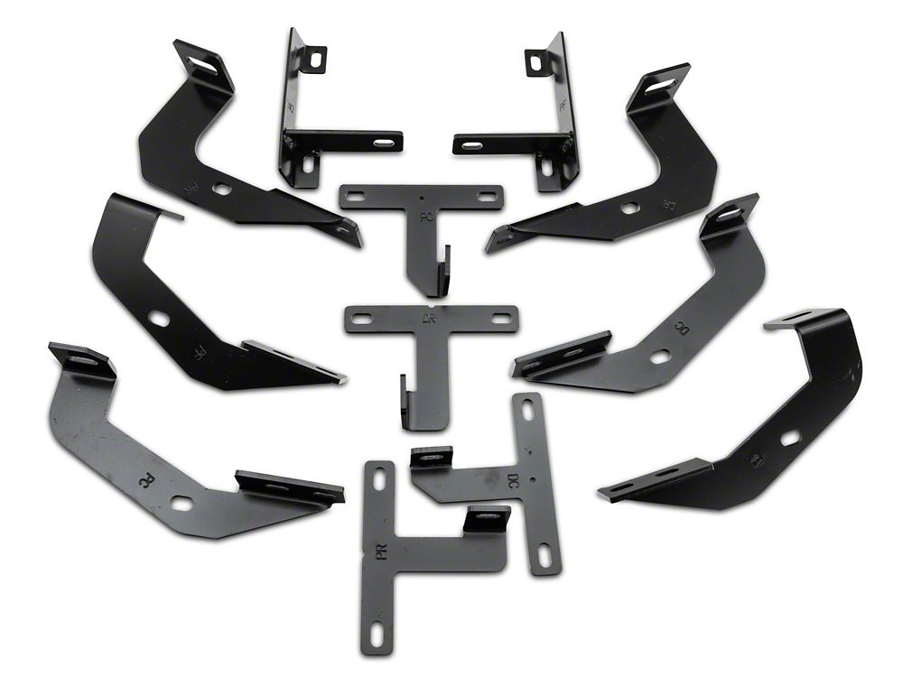 RedRock PNC Side Step Bars; Textured Black (20-25 Jeep Gladiator JT)