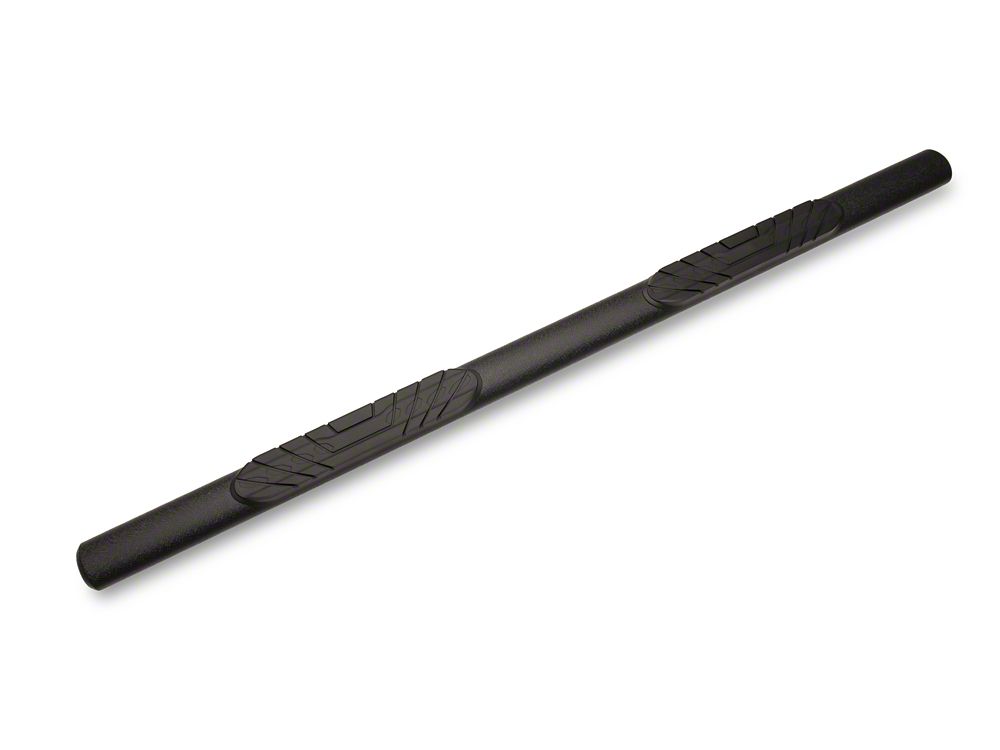 RedRock 4-Inch Oval Straight Side Step Bars; Textured Black (20-25 Jeep Gladiator JT)